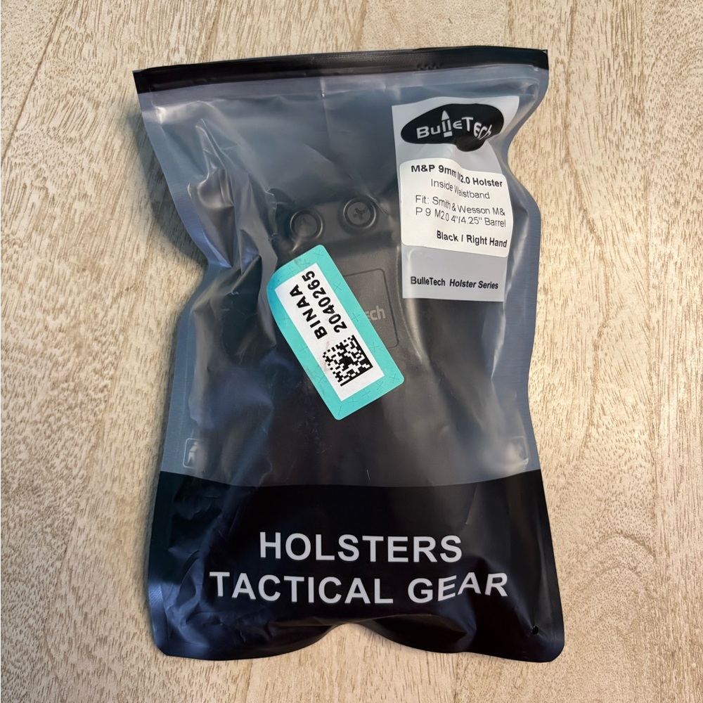BulletTech Black Holster for M&P 9mm/.40